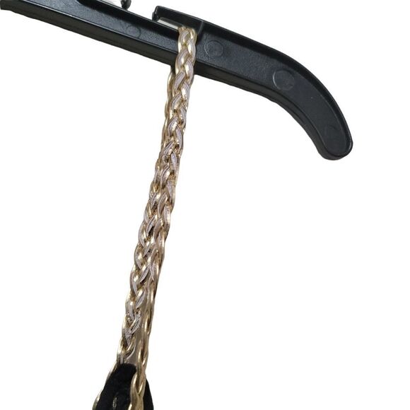 Tiana B. Black Maxi Dress with Gold Trim L - Picture 7 of 8